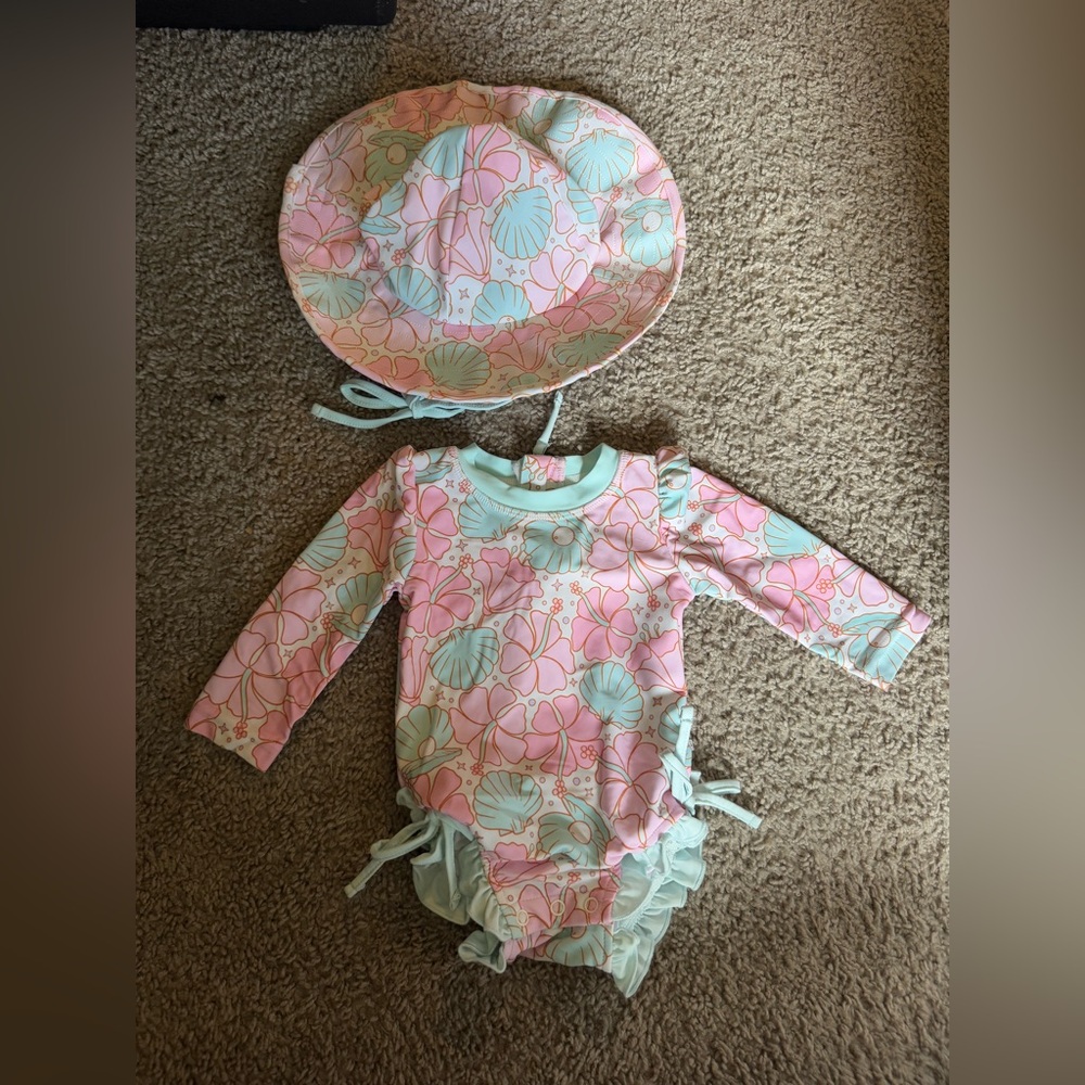 Caden Lane Swimsuit & Sunhat